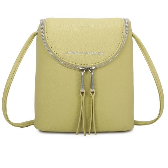 French Connection Noreen Slouchy Easy Crossbody Cell Phone Bag in Wasabi Green - Picture 1 of 7